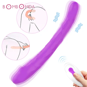 Dildo, Vibrator Trak na Dvojno Penetracijo Dildo brez naramnic Strapon Klitoris Stimulator Anus Masaža Sex Igrače za Ženska Igrača za Odrasle