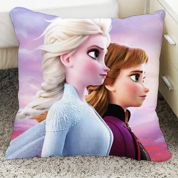 Disney Frozen2 Elsa Ana Filles Decoratif/Sieste Taies D'oreiller Dessin Animé Housse De Coussin 1 Pièce Sur sveti Canapé Enfants