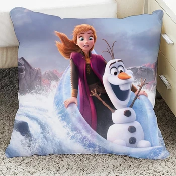 Disney Frozen2 Elsa Ana Filles Decoratif/Sieste Taies D'oreiller Dessin Animé Housse De Coussin 1 Pièce Sur sveti Canapé Enfants