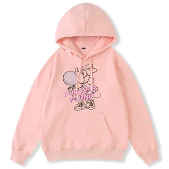 Disney Majica Fashion Minnie Mouse Risanka Tiskanja Hoodie Puloverju Ulične Priložnostne Ženske Majica Dolg Rokav Vrhovi 8 Barve