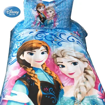Disney Zamrznjene Elsa Ana Pepelka sneguljčica Princesa 3D Posteljnina Nabor Otrok Dekleta Rjuhe Kritje Komplet Posteljnino Dekor Enotni
