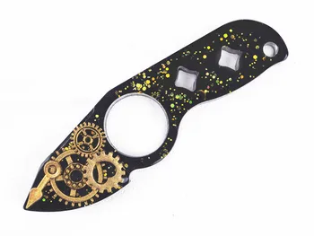 DIY Kristalno Epoksi Silikonsko Plesni Keychain Prst Rokav Pocket Nož Obrambo Silikonski Ogledalo Plesni Ročno Smolo Plesni Silikona