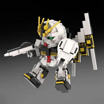 DIY MOC SD mech znanih anime znakov, Aix Niu Gundam Hudič Z zgibno premično gradnik modela igrače za otroke darila