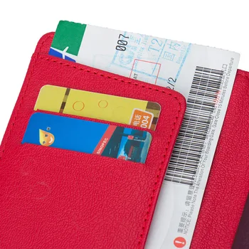 Dodatki za potovanja Moda Barva Potni list, Krije Imetnik Multi-Funkcijo Poslovnih Moških PU Usnje Pismo ID Bančne Kartice Denarnice