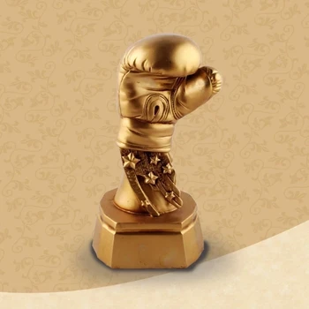 Doma Dekoracijo Pribor, Zlati Boksarske Rokavice Ornament Model Šport Pokal Dekoracijo Namiznega Smolo Obrti Boksarske Rokavice Kip