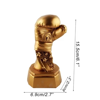 Doma Dekoracijo Pribor, Zlati Boksarske Rokavice Ornament Model Šport Pokal Dekoracijo Namiznega Smolo Obrti Boksarske Rokavice Kip