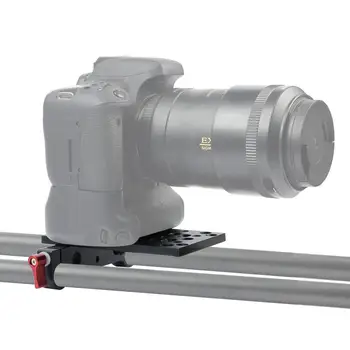 DSLR Fotoaparat Sir Ploščo z Dvojno 15 mm/19 mm Palica Objemka Z 1/4 3/8 Niti Luknje