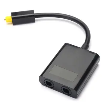Dual Port Digitalni Optični Avdio Splitter Kabel Adapter 1 V 2 Od