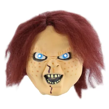 Duh Lutka Masko Curse of Chucky Maske za noč Čarovnic Strašno Grozo Maske Maškarada Stranka, Cosplay Masko Mascaras De Latex Realista
