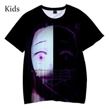 Duh Rezilo Pop 3D Otroci T-Shirt Fantje in Dekleta 3D Fashion Demon Slayer Kratkimi Rokavi Otroci Priložnostne Harajuku Slog T-Shirt