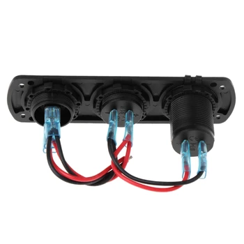 Dvojni Polnilnik USB LED Voltmeter VKLOP-IZKLOP, Stikala za Avto, Čoln Morskih Tovornjak