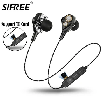 Dvojno Gibljejo Obroč 6D Surround Bluetooth Slušalke Brezžične Bluetooth Slušalke Podpira TF Kartice Slušalke za Iphone Android