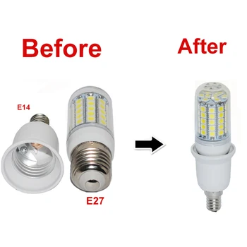 E14, da okova E27 Converter, Vtičnice, Žarnice Žarnice Držalo Adapter Extender Led Luči, Vtičnice Znanja E27 Za Dom