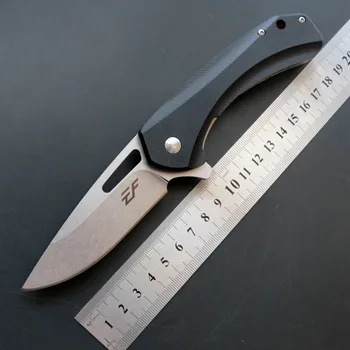 Eafengrow EF74 58-60HRC D2 Rezilo G10 Ročaj Zložljiv nož za Preživetje Taborjenje orodje Lov Žepni Nož taktično eos prostem orodje