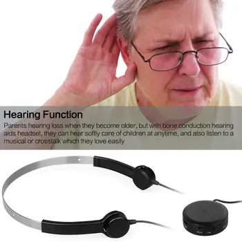EastVita Kostne Prevodnosti V-Slušalke Slušni Slušalke Ojačevalec Zvoka Skrbi za Zdravje Slušalke za Ljudi Sluha Impairmen r25