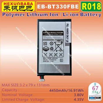 [ EB-BT330FBE ] 3.8 PROTI 4450mAh Li - Polymer litij-ionska Mobile/ TABLIČNI RAČUNALNIK baterijo za SAMSUNG Galaxy TAB SM-T330 T331 T335 [R018]