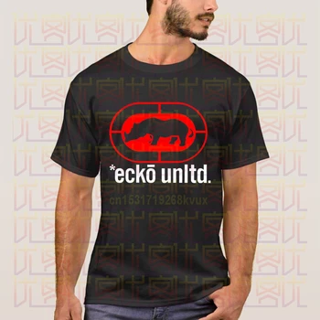 Ecko-unltd Ulične Black T Shirt 2020 Novo Poletje moška Kratka Sleeved Priljubljena Tee Shirt Vrhovi Neverjetno Unisex Moške in Ženske