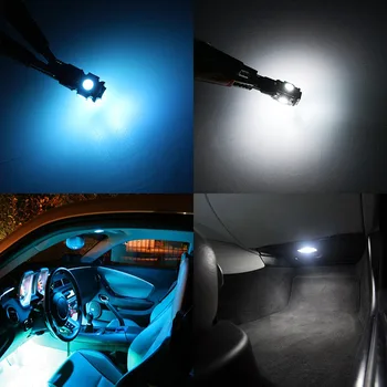 Edislight 8Pcs White Ice Blue LED Lučka Avto Žarnice Notranjost Paket Komplet Za obdobje 2007-2012 Honda CR-V CRV Zemljevid Dome Trunk Ploščo Svetlobe