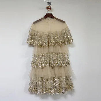 Elegantna ženska eleganten čipke obleko 2020 poletje vroče, modne ženske tiste princesa obleko B855