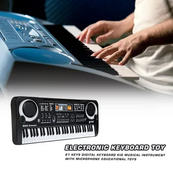 Električni Klavir Glasbila Igrače 61 Tipk Digitalne Glasbe Elektronski Tipkovnico Otroci Darila Otroška Glasba Izobraževalne Igrače