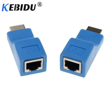 En priključek RJ45 HDMI je združljiv Extender CAT5E/6 UTP 30 M Repetitorja 4K*2K in 1080P Ločljivost Oddajnik TX/RX HDMI je združljiv
