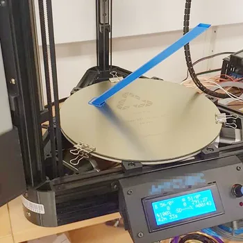 ENERGIČNA Nadgradnja 3D Tiskalnik Greti Posteljo Izmenljive Krog Pomlad Jekleno Ploščo Pre-Uporablja PEI Graditi Površinske Dia 260mm Za Flsun QQ