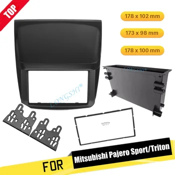 Enojna, Dvojna, Din Fascijo za Mitsubishi Pajero Sport Triton L200 Radio, DVD Predvajalnik Ploščo Armaturno ploščo za Namestitev Trim Kit 2din