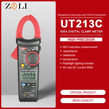 ENOTA UT213C AC/DC Digitalni Objemka Meter Test NKV UT213C True RMS Ampermeter Odpornost/Kapacitivnost/Frekvenca/Temperatura