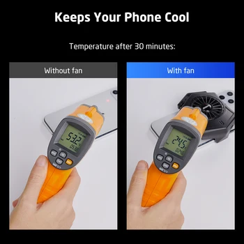 ESR Mobilni Telefon, Hladilnik, Telefon, Hladilni Ventilator za Hlajenje Tipke za iPhone, Samsung Xiaomi Podporo PUBG Pametni Cooling Pad Za igre na Srečo