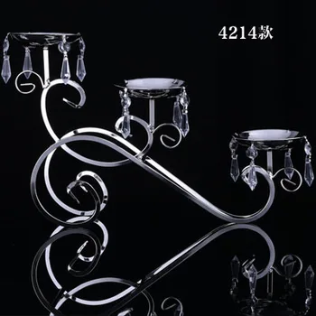 Evropa kristalno candelabra centerpieces luči poroko svečnik dekoracijo kovinski svečniki za domačo mizo decora ZT145B