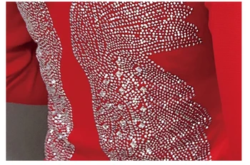 Evropski Diamanti Hooded Tshirt 2019 Nove Jesensko Zimske Vrh Dolg Rokav Nazaj Oblačila Majica Camiseta Mujer Podloga, Majica T97018