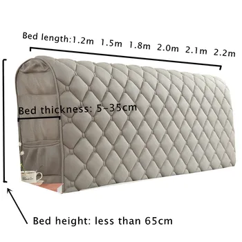 Evropski tkanine all-inclusive postelja kritje masivnega lesa posteljo proti trčenju glavo nazaj pokrov ukrivljen prah zaščito Vzglavja pokrov