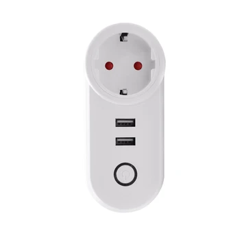 Ewelink Wifi električno Vtičnico 2 USB Stikalo Brezžične APLIKACIJE Oddaljeno Vtičnice Vtičnice Čas Stikalo za Smart Home Delo z Alexa