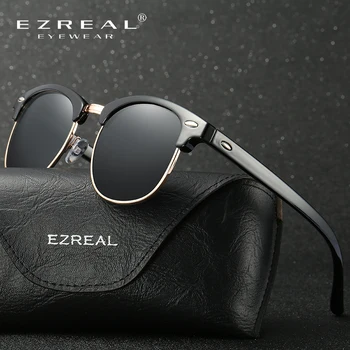 EZREAL Modni moški Polarizirana sončna Očala Moških Prvotne blagovne Znamke Oblikovalec sončna Očala ženske Polaroid Gafas De Sol Letnik Oculos De Sol
