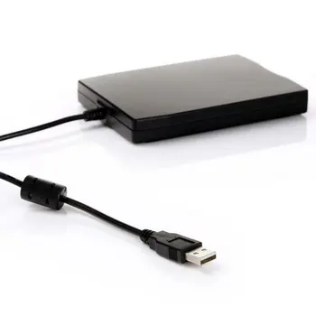 FDD Črna USB Prenosni Zunanji Vmesnik Disketo FDD Zunanjem USB Gibkem Pogonu za Prenosnik 3,5-Palčni 1.44 MB 12 Mb / s