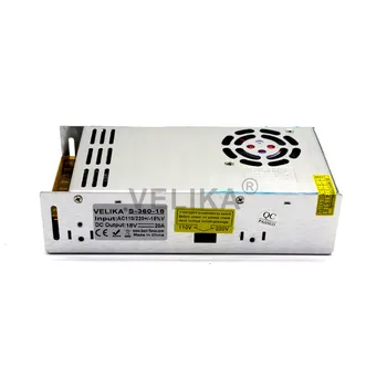 Fonte 18v 20A 360W dc napajanje Preklop Preklop Gonilnika Napajanje 110V 220V AC-DC SMPS DC18V za LED Trak Svetlobe CCTV CNC