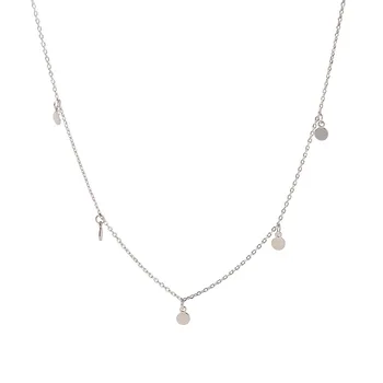 Frosty veter osebnost preprost krog kratek ogrlice 925 Sterling Srebrna ogrlica za Ženske collier argent 925 véritable femme