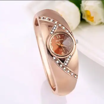 FUHUA Luksuzne blagovne Znamke Dame Watch Rose Zlata Nosorogovo Zapestnica Ure Ženske Gledajo Edinstveno Modno Oblikovanje reloj mujer Ura Darilo