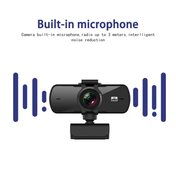 Full HD 2K Spletna kamera Vgrajen Mikrofon usb priključite Video spletne Kamere S zasebnosti zajema Računalniških perifernih naprav Web Cam Za Prenosni RAČUNALNIK