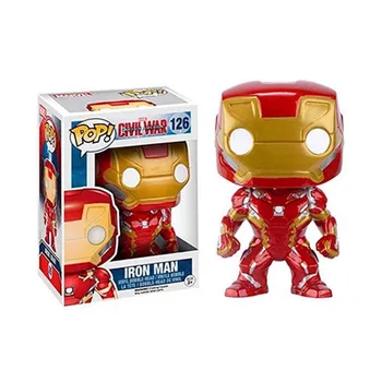 FUNKO POP Marvel Avengers Figur Spider Man Captain America, Iron Man, Hulk 10 cm PVC figuric Igrače Zbirateljske Model