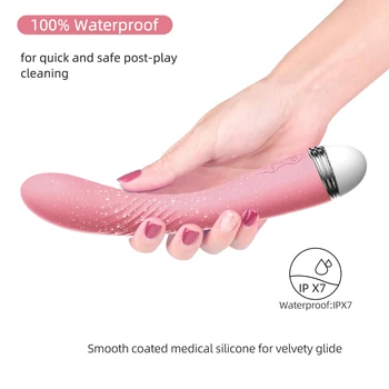 G Spot Vibrator, Vibrator za Žensko Silikonska Vodotesna 10 Načini Vibrator za Klitoris Massager Ženski Masturbator Sex Igrače za Ženske