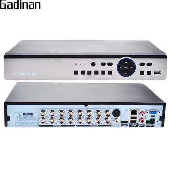 GADINAN 16CH 4MP/Hibridni 8*4M+8*IP 4M 5 v 1 AHD/TVI/CVI/CVBS/IP Security CCTV DVR H. 264+ Kodiranje Onvif za AHD-Q AHD-G Fotoaparat