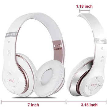 Gaming Slušalke Brezžične Slušalke Nad Uho Hifi Stereo Zložljive Slušalke Čepkov Za airpods max