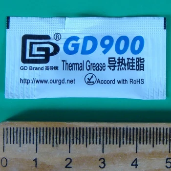 GD900 Termalne Paste Silikonsko Mazilo hladilnega telesa Spojina Visoko Zmogljivost 80 Kosov Sivega Neto Teža 0.5 Gram Za CPU Hladilnik MB05
