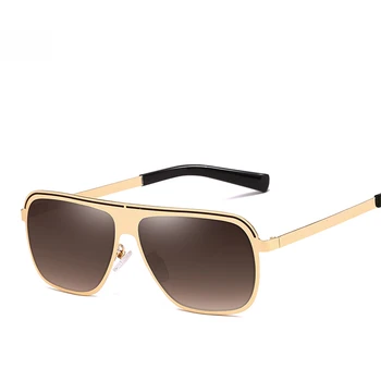 GIFANSEE moških kvadratnih vintage sončna očala pilotni vožnje blagovne znamke oblikovalec očala sončna očala uv400