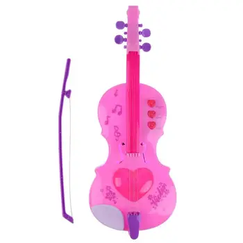 Glasbila, Violino Igrača 4 Strune Glasbe Električna Violina Otroci Glasbene Obresti Usposabljanje Instrumenti Izobraževalne Igrače, Roza