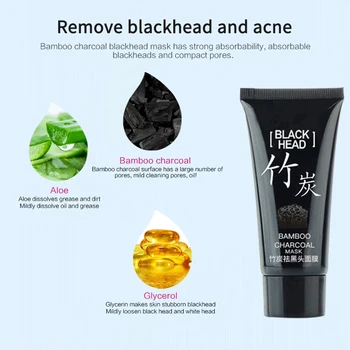 Globinsko Čiščenje Blackhead Odstranjevalec Masko Odstranite Črno Glavo Akne Krči Pore, Izboljša Grobo Zdravljenje Aken Obraz za Nego Kože TSLM1