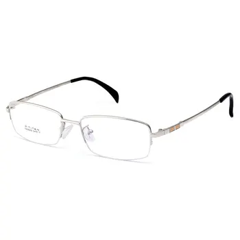 Gmei Optični S8208 Zlitine Kovin, Semi-Rimless Očala Okvir za Moške Recept Optična Očala Očala