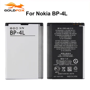 GOLDFOX blagovne Znamke 1pc 1500mAh BP-4L Baterija Za Nokia E61i E63 E90 E95 E71 6650F N97 N810 E72 E52 BP4L BP 4L Telefon Baterije