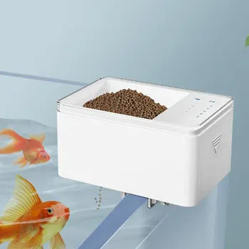 Gospodinjski Fish Tank 500 ml Intelligent Digital Automatic Ribe Podajalnik S Samosprožilcem Pet Hranjenje Rib Hrane Razpršilnik Led Zaslon
